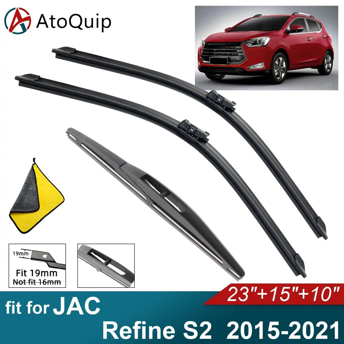 

Аксессуары для JAC Refine S2, задние щетки стеклоочистителя из мягкой резины, автомобильный передний экран