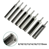 Tournevis à écrou de 8 à 19MM, 1/4 pouces, tige hexagonale à changement rapide, foret à fente, clé à douille, outil de douille pour tournevis d'écrou de 120mm de longueur 6