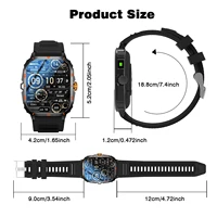 Smart watch, full touchscreen sports watch, Bluetooth calling, with flashlight, unisex, compatible with Android and iPhone. - Image 6