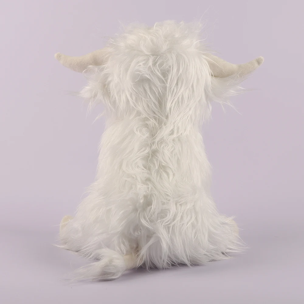 Cute Plush Toy highland Cow Stuffed Animal Realistic Cow - Temu