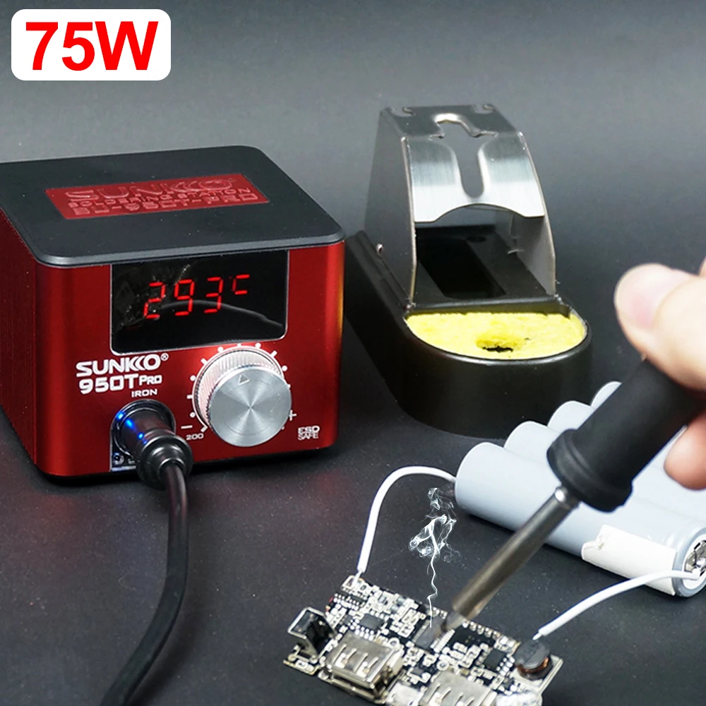 New 75W Electric Soldering Iron T12 Heater High Power 8 Seconds Rapid