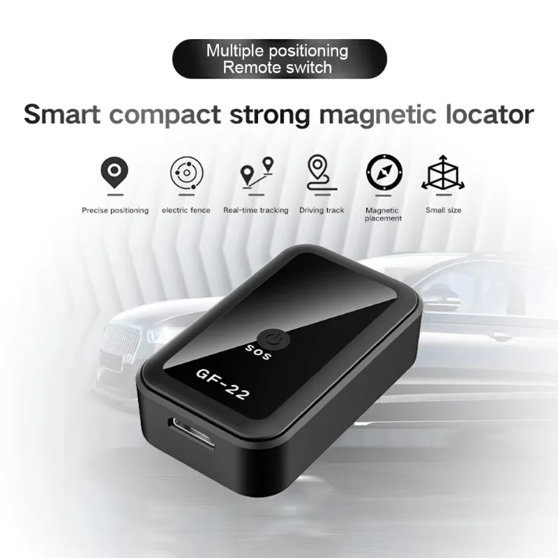 GF-22 Car GPS Tracker Mini GPS Locator WiFi LBS AGPS Auto Anti-Lost Tracking Device Motorcycle Vehicle Pet Baggage Lost Tracker