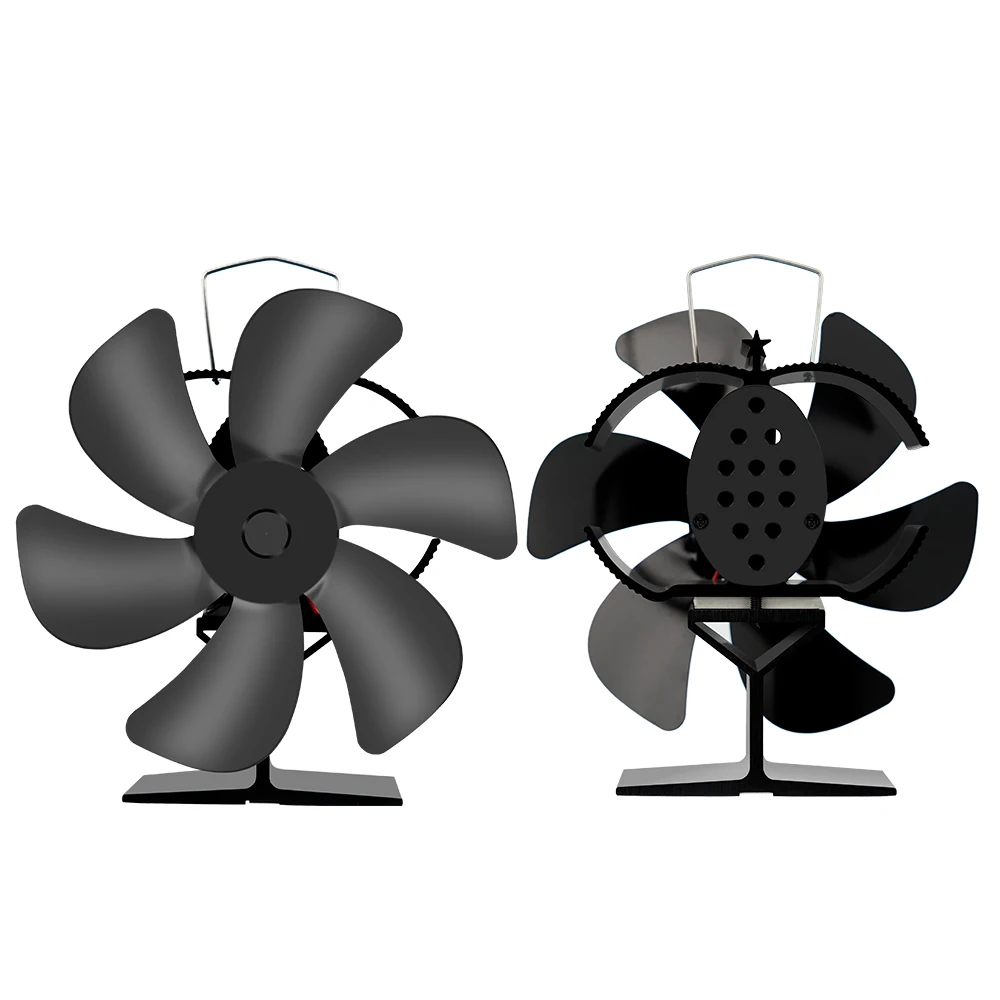 6 Blades Heat Powered Stove Fan Log Wood Burner Eco Quiet Fireplace Fan  Energy Saving Home Heater Efficient Heat Distribution - AliExpress
