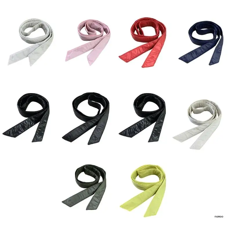 

Solid Color Thin Belt Casual Solid Down Coat Decorative Waist Belt Bands