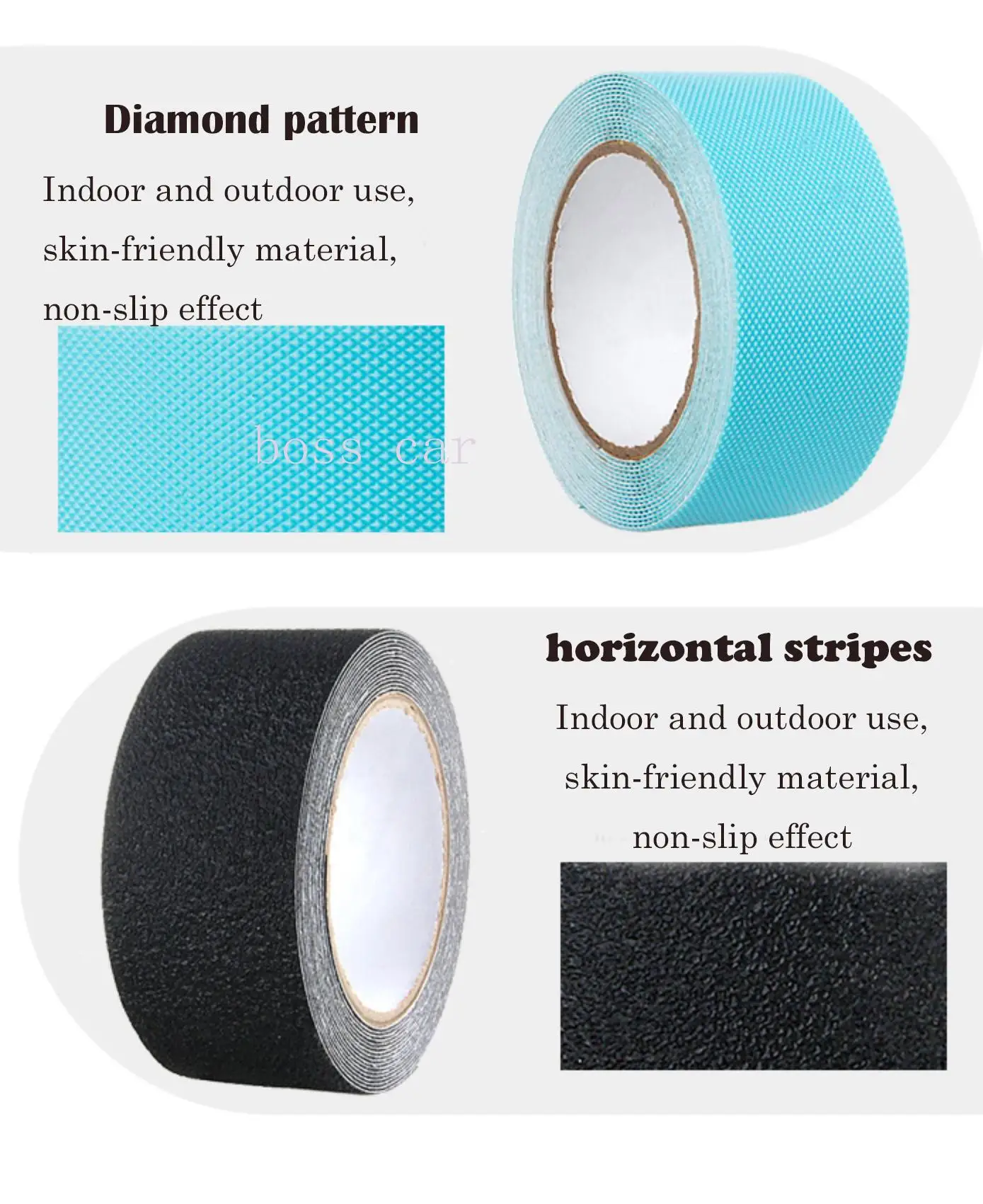 

Thickness 0.8 Pvc Non-Slip Tape Stickers No Trace Steps Matte Warning Stickers Back Glue Waterproof Blue Grey emergency line