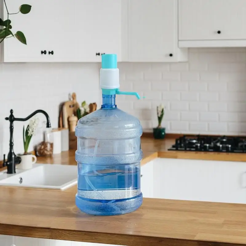 Manual Water Pump for 5&6 Gallon Bottle, Removable Hand Pressure Water Dispenser, Bottle/Jug Hand Pump for Household Use