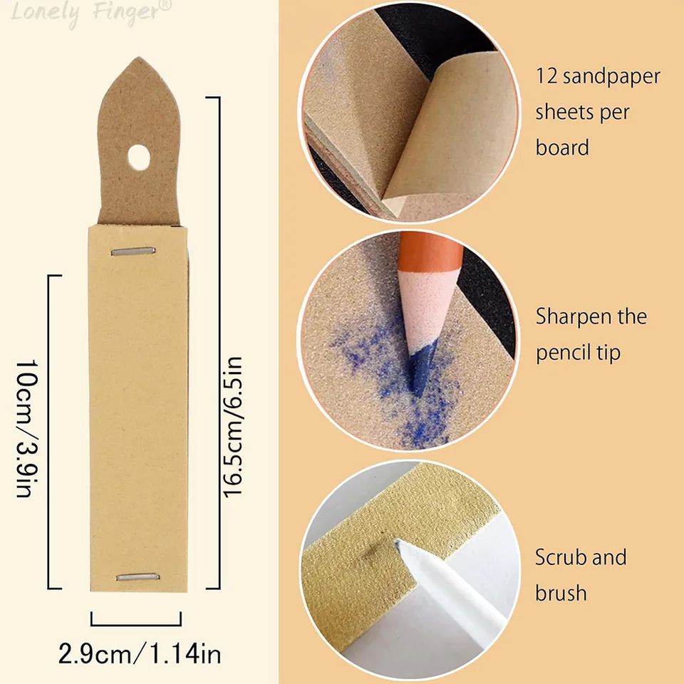 EuTengHao Lot De 22 Souches Et Tortillions Avec 2 Taille-crayons De