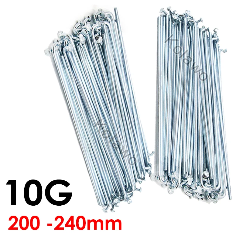 5 Pcs/Lot 10G E-bike Spokes Diameter 3.0 mm J-bend Electric Bike Spokes With Nipples Length 200mm-240mm Range