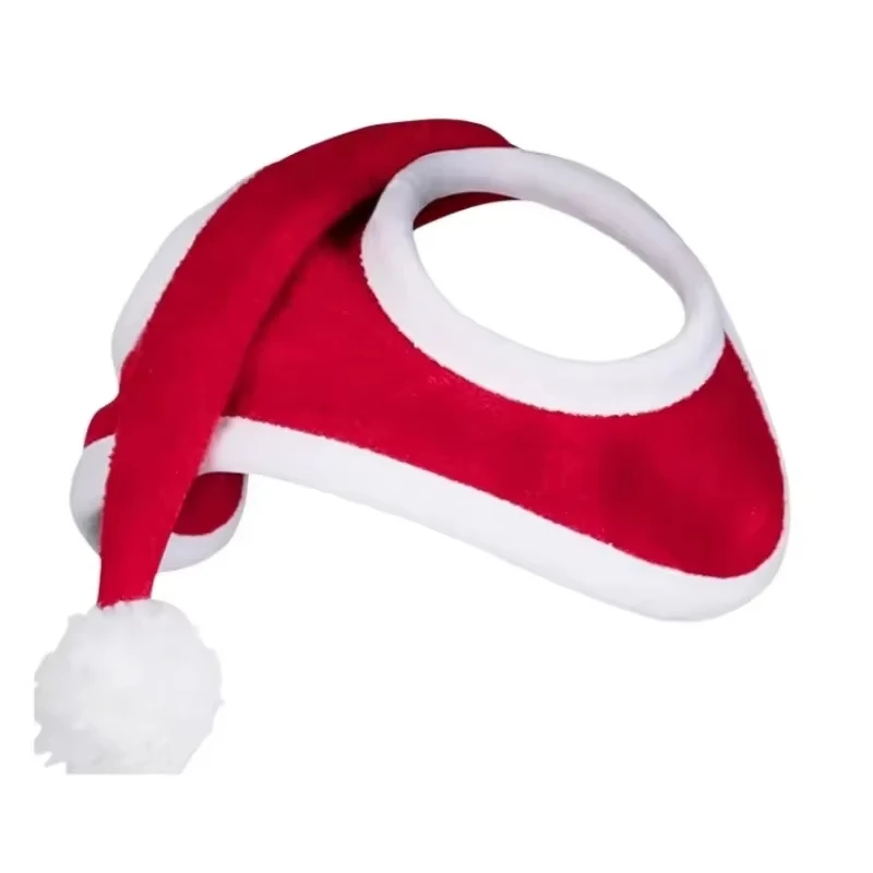Horse Christmas Santa Hat Holiday Decor Christmas Horse Hats Pet Horse Decoration Hat for Horse Show Holiday Parade Family Party 5