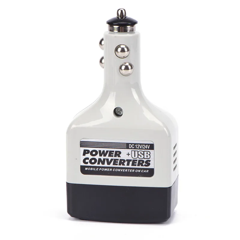 Nuovo adattatore per caricabatterie per Auto da cc 12V a convertitore ca alimentazione per caricabatterie da 220V con accessori per Auto USB - Image 2