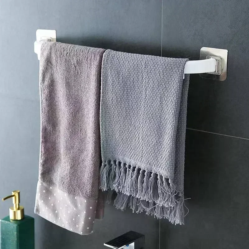Extended Towel Rack Wall-Mounted Slipper Holder Bathroom Organizer with Multiple Storage Options Bathroom Accessories 1pcs