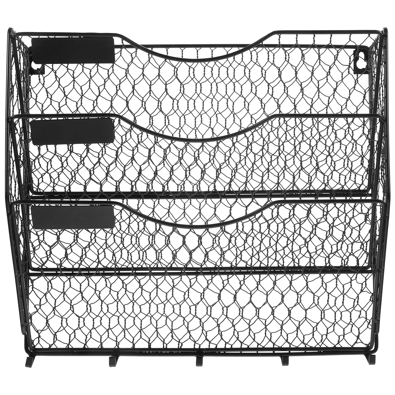 Wall Magazine Rack Wall File Holder Hanging Wire Basket Tier Hanging Basket