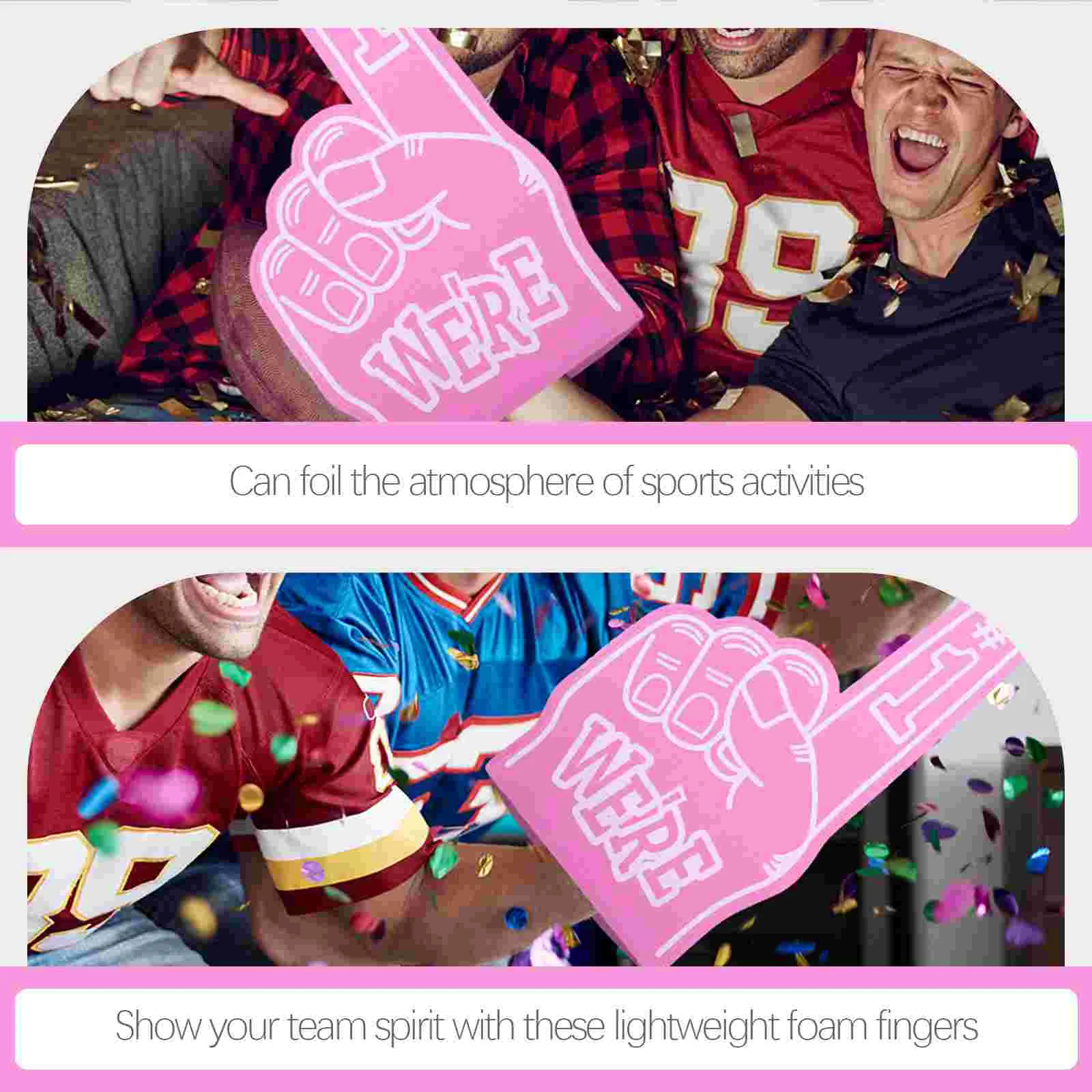 3 Pcs Foam Finger Pointer Cheerleading Props Sports Toys Kids Party Souvenirs Gifts EVA Hands Giant Fingers For