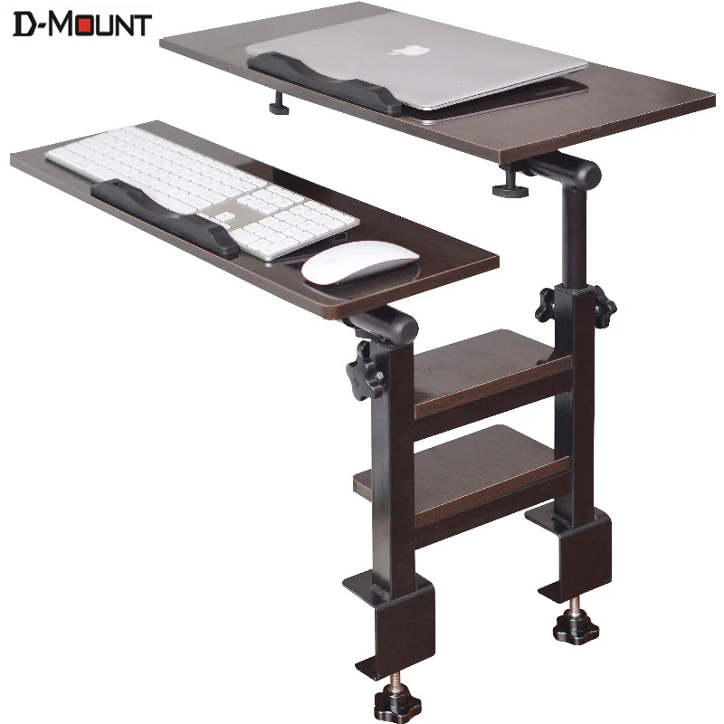 Metal Mdf Mesa e Cama Lateral Livro Leitura Mount Clamp Suporte de Teclado Altura Ajustar 700-900 mm Inclinação Simples 060 mm Bm20