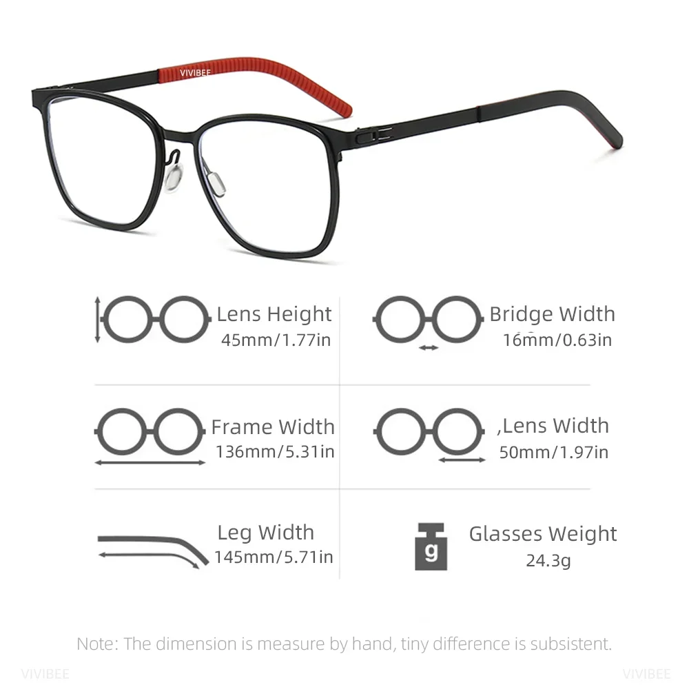VIVIBEE Stylish Blue Light Blocking Eyeglasses with UV Protection