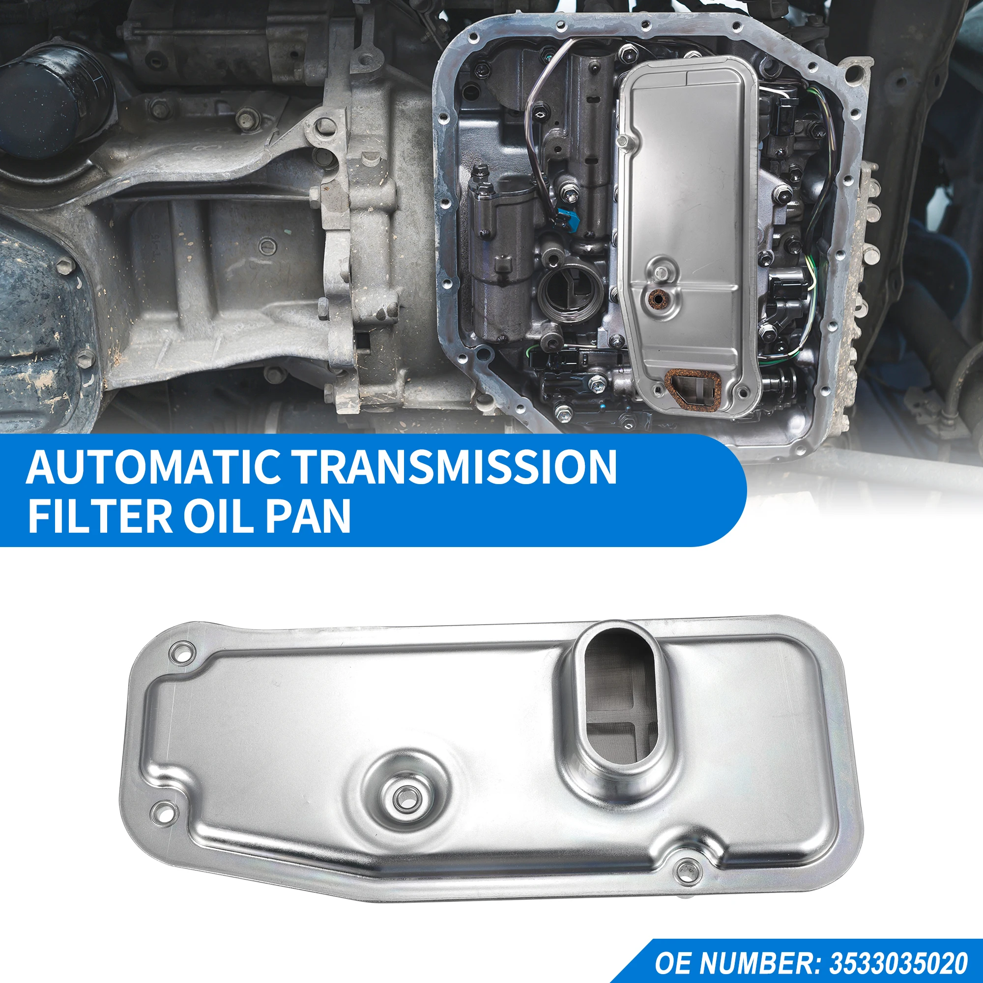 UXCELL A340F Automatic Transmission Filter Oil Pan Fit for Toyota 4Runner 1996 1997 1998 1999 2000 2001 2002 No.3533035020