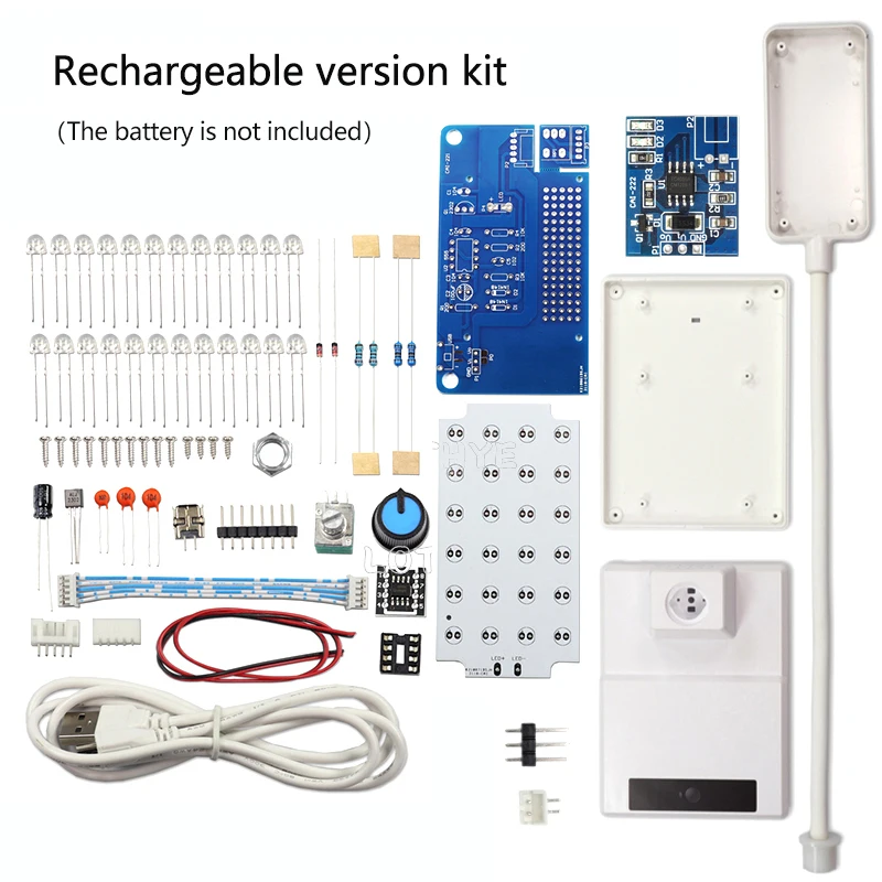 

NE555 LED Dimming Table Lamp Kit PWM Circuit DIY Soldering Assembly DIY Electronic Kit 8.5W 5V 2A With Switch Potentiometer