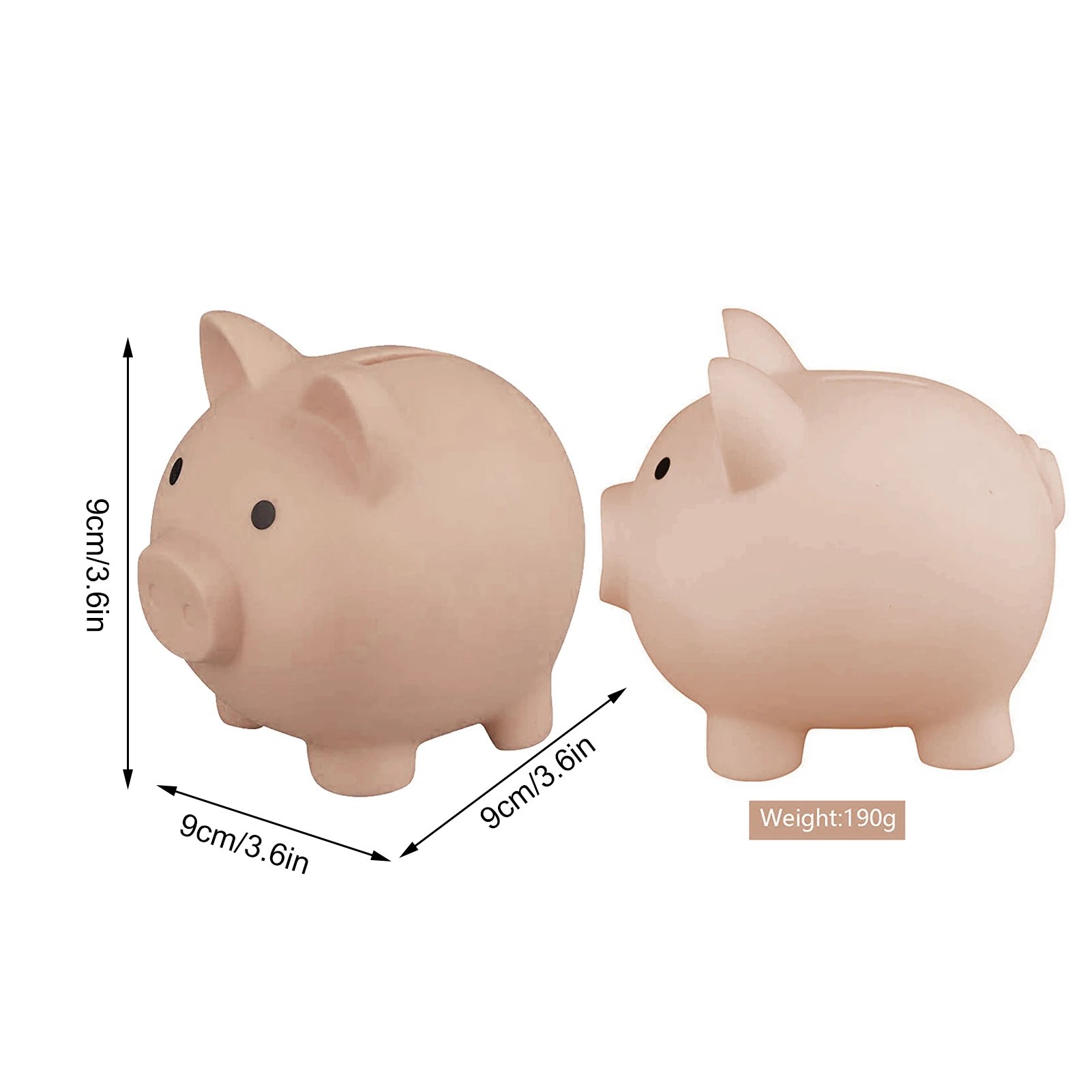 Cute Pig Piggy Bank Money Box Coins Savings Safe Box For Adults Kids Birthday Festival Best Gift Home Decor