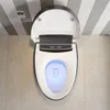 Smart Toilet with Bidet Built in,Black One-Piece Toilet Elongated Automatic  Tankless with Auto Flushing 3