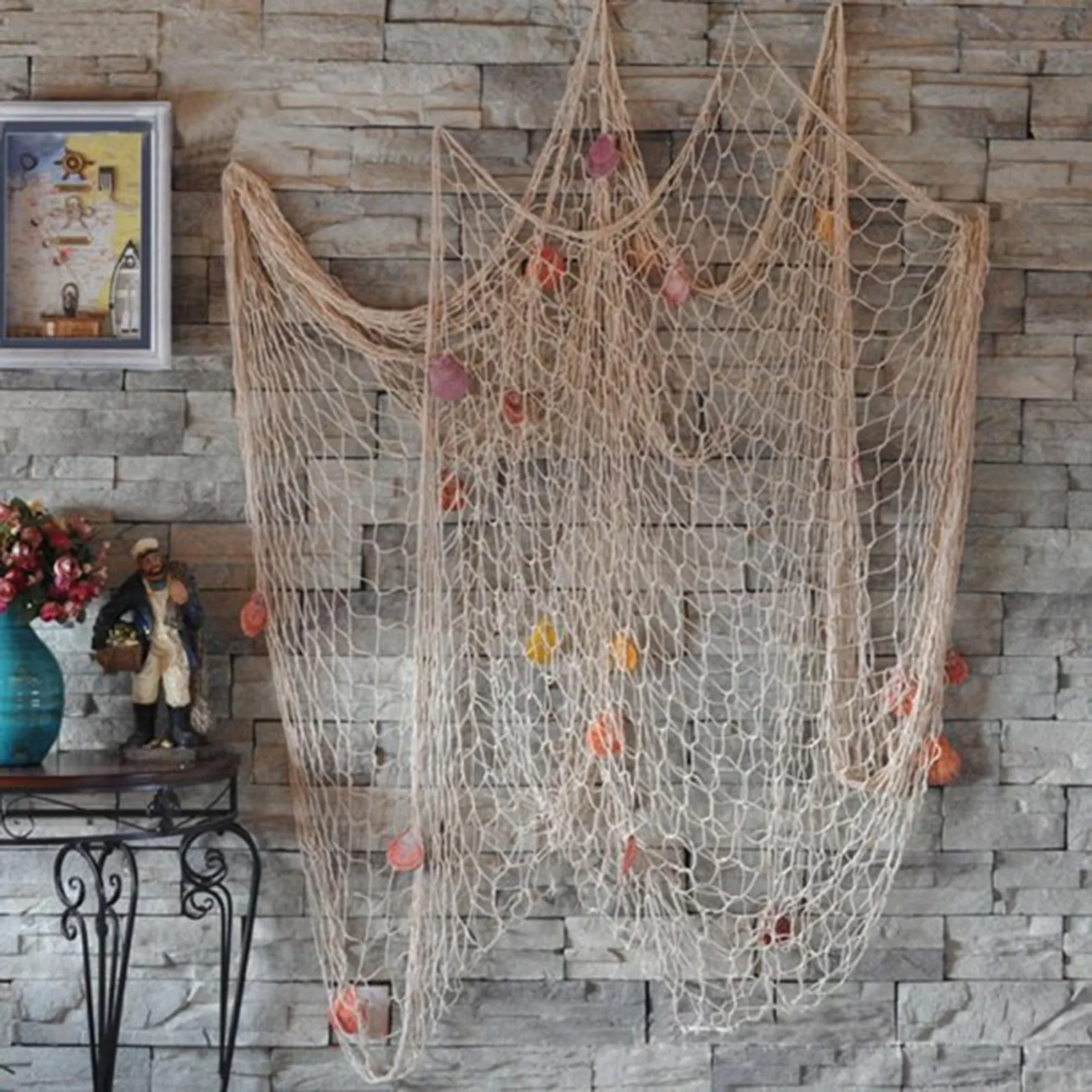 

Graduation Party Decorations 2022 Fishing Net Decoration Fish Netting With Seashell Decor Nautical Party Decorations Home Garden