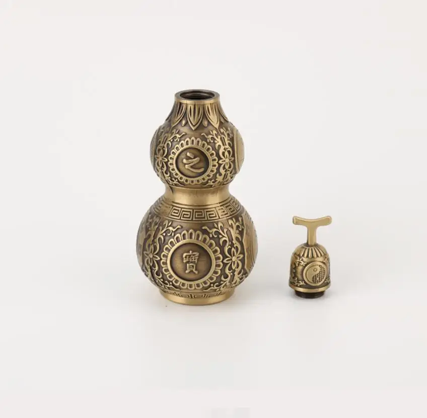 Pure copper open lid copper gourd household decoration ornaments 4