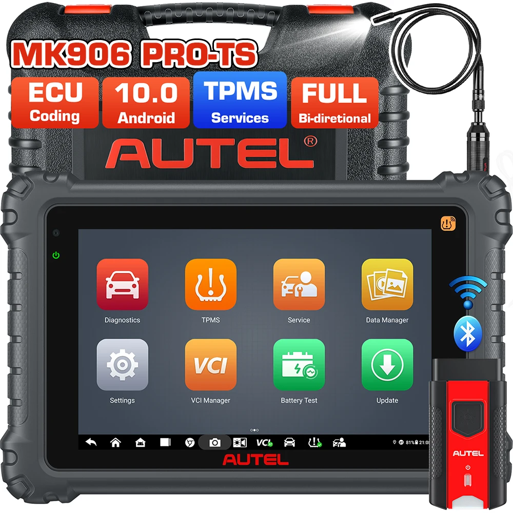 Autel Scanner MaxiCOM MK906S PRO-TS Android 10, 2023 Superfast Ver of MK906 PRO TS MaxiSys MS906 PRO-TS MS906 PRO MS906TS MS906 MK908 II, Top TPMS Pro - 3