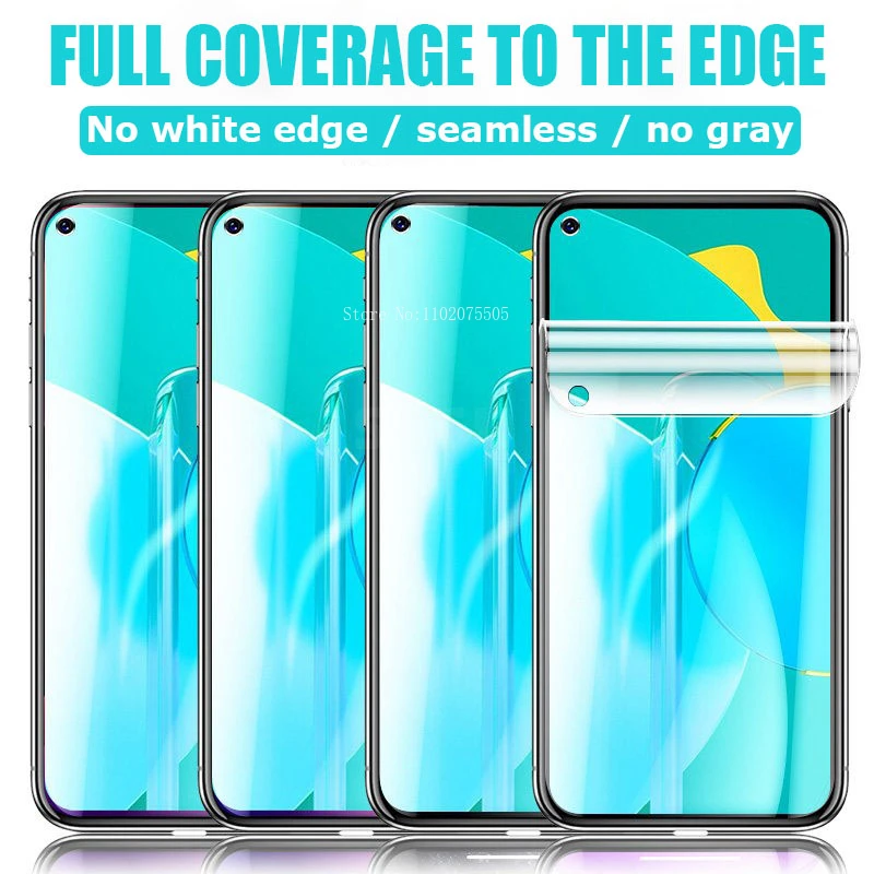 Protections écran Hydrogel - Lot De 3 Films Pour Huawei P20/P30/P40/Lite/Pro/P Smart Z Et Honor - Transparent