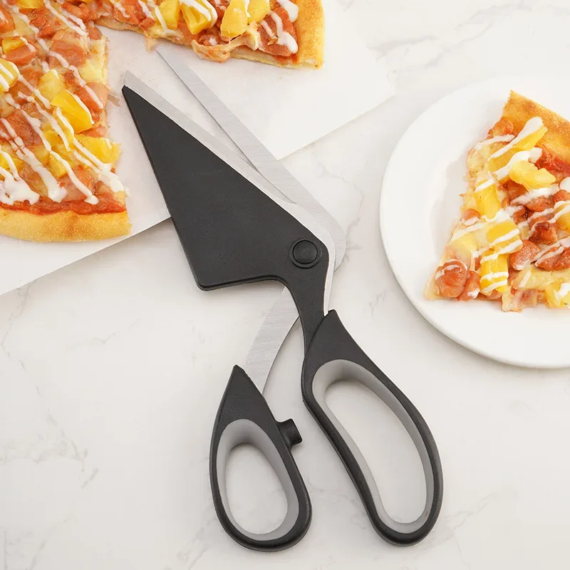Pizza Scissors Ultra Sharp Detachable Pizza Cutter for Kitchen Tool 27cm Non Slip Handle Shovel