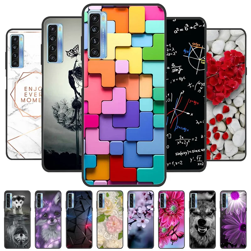 Per Tcl 20L Plus Custodia Custodia Morbida In Silicone Moda Per Tcl 20 5G / 20S / 20L Plus Custodia Funda Cute Tpu Coque Protettiva