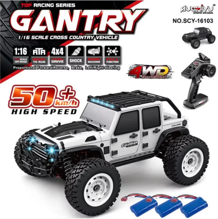 Wltoys RC Cars 2.4G 390 Moter High Speed Racing With LED 4WD Drift Remote Control Off-Road 4x4 Truck Toys For Adults And Kids 4