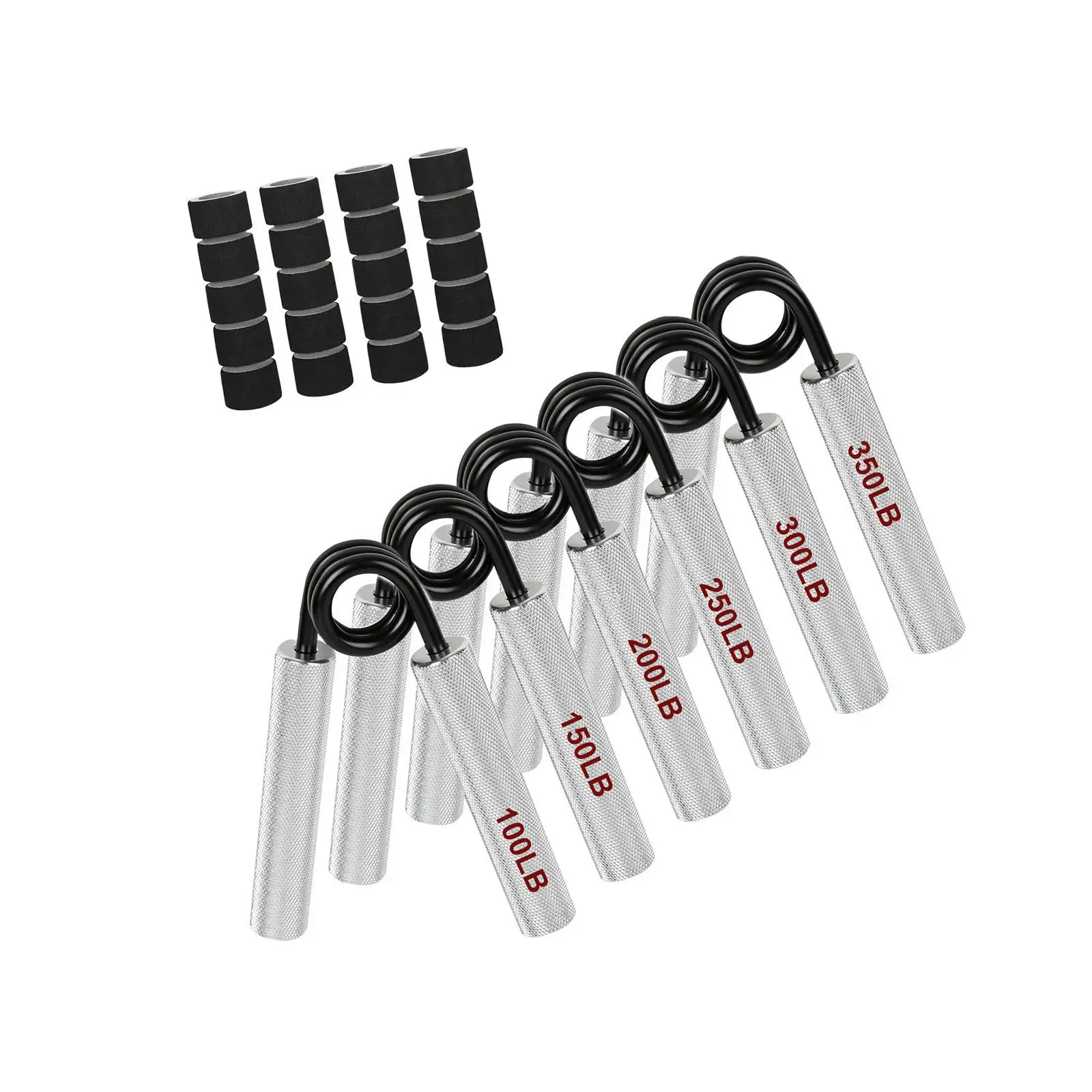 6Pcs Wrist Hand Grip Strengthener Trainer Metal Grip Strength Training for