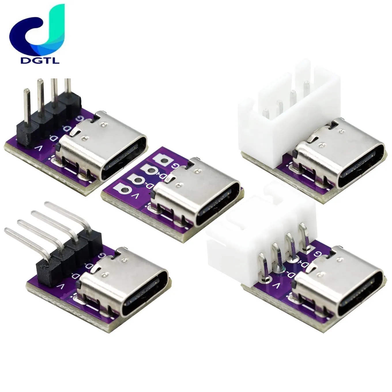 USB3.1 16P  2.54 고전류 전력 변환 보드는 TYPE-C 마더베이스 테스트 보드 양면에 삽입됩니다.