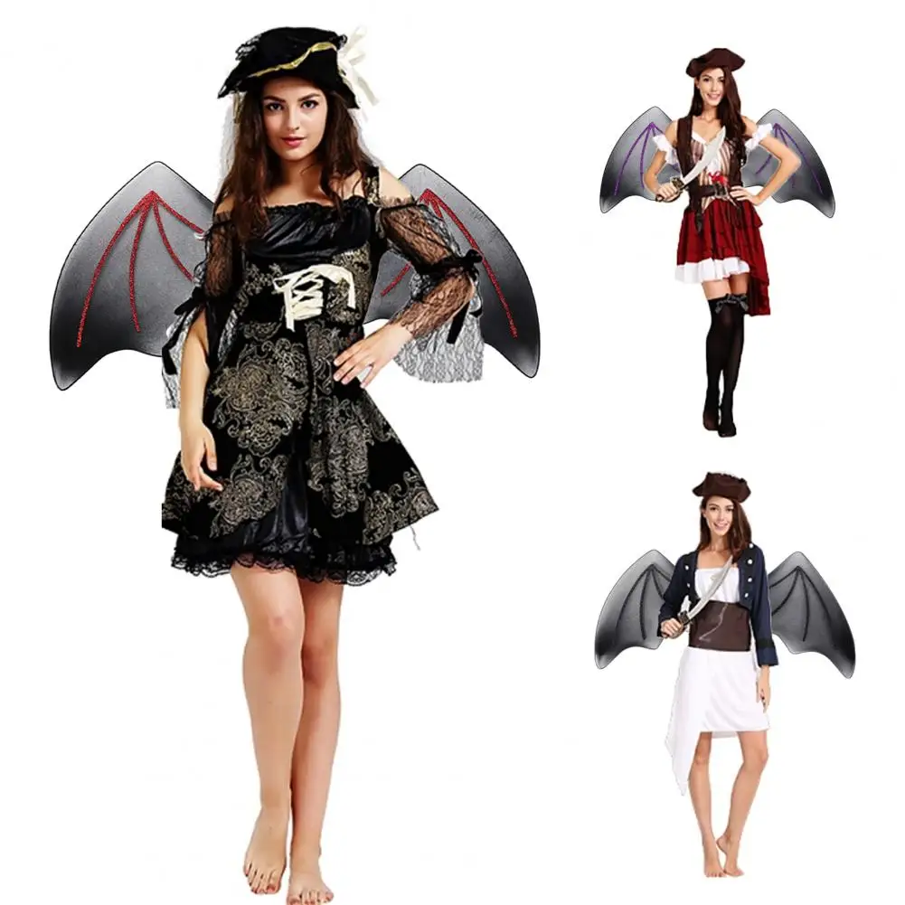 

Black Wings Bat Devil Cosplay Wings Halloween Costume Wings Masquerade Dress-Up Party Props Bat Wings Demon Cosplay Accessories