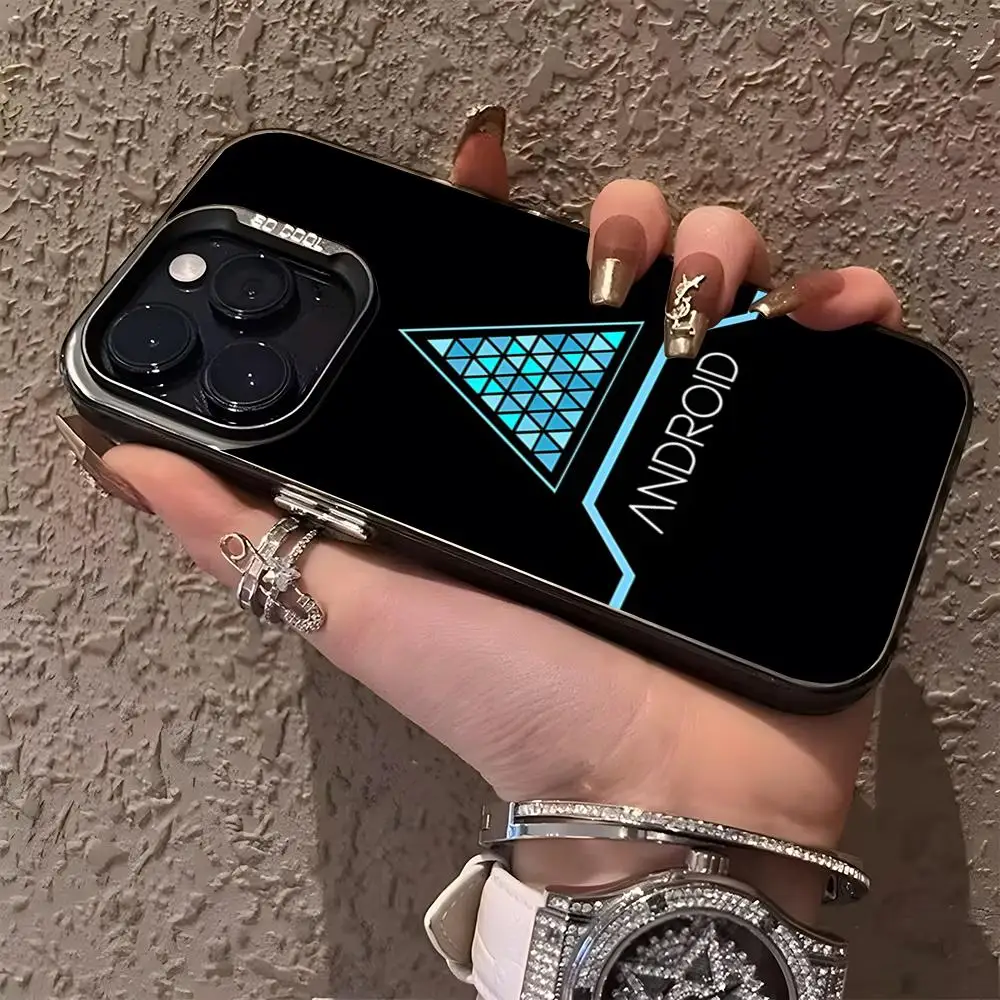 Luxury Matte Silver Phone Case - Inspired by Detroit Become Human