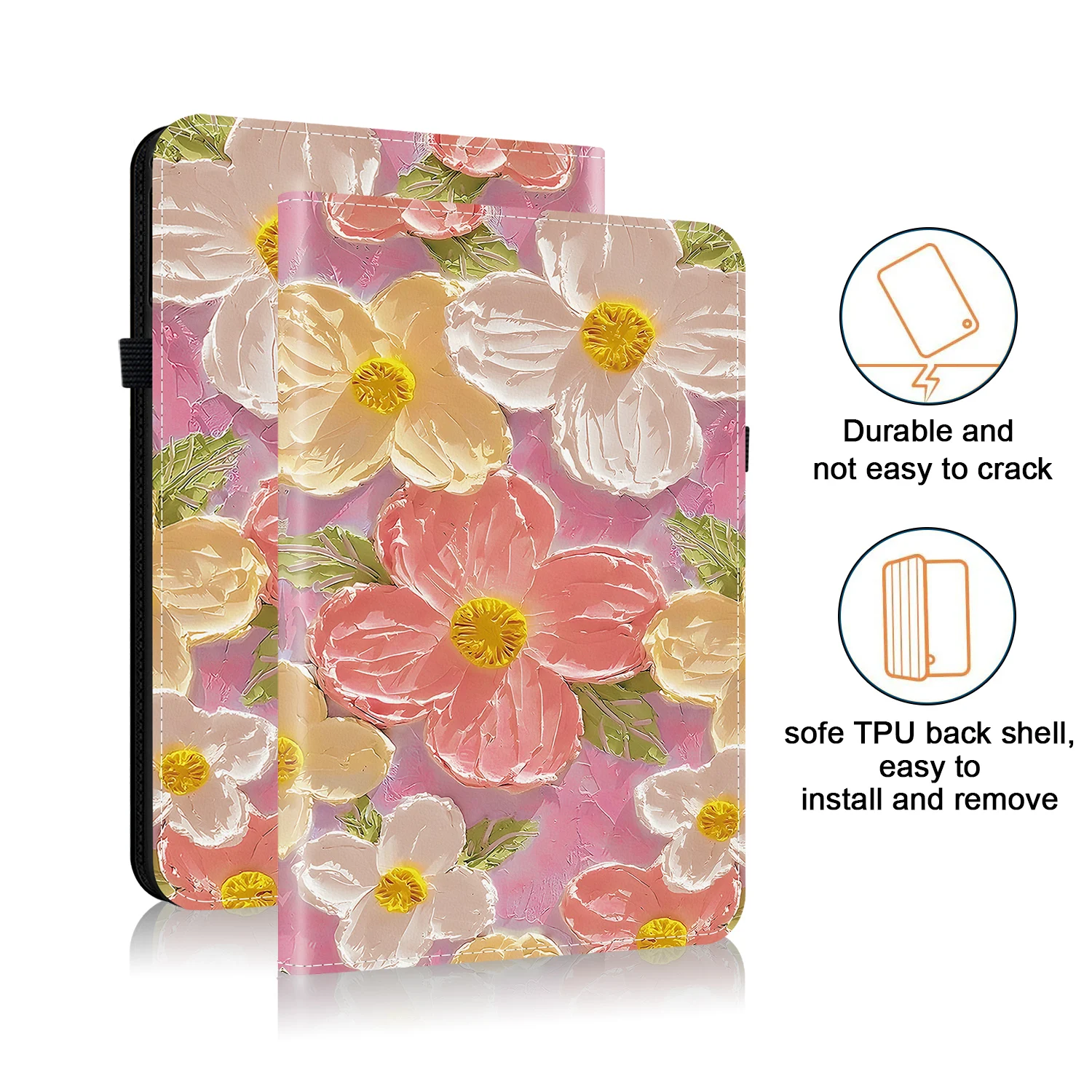 3D Cute Cats PU Leather Tablet Cover with Stand