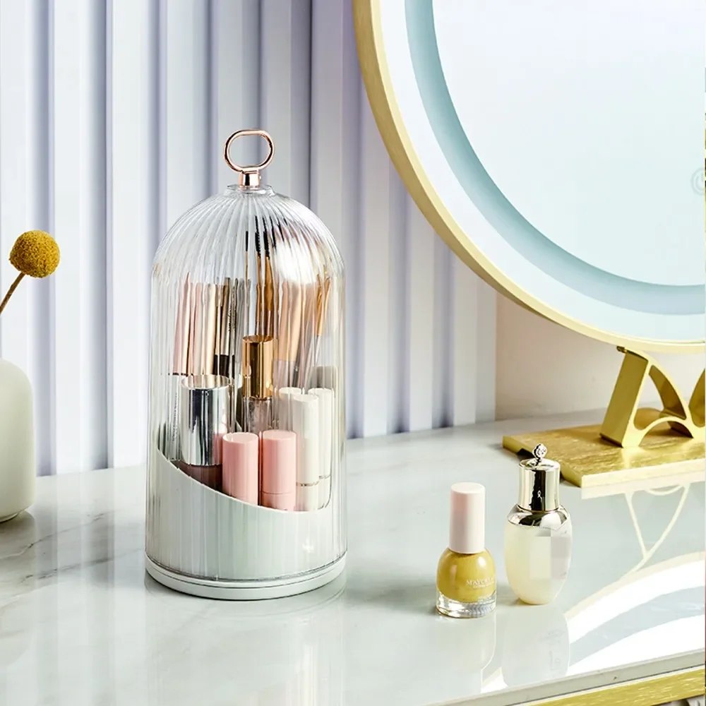 Makeup Brush Holder With Lid Makeup Tool Organizer Lid And Dust Makeup Brush Storage Nail Storage Organizer 4