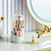 Makeup Brush Holder With Lid Makeup Tool Organizer Lid And Dust Makeup Brush Storage Nail Storage Organizer 4