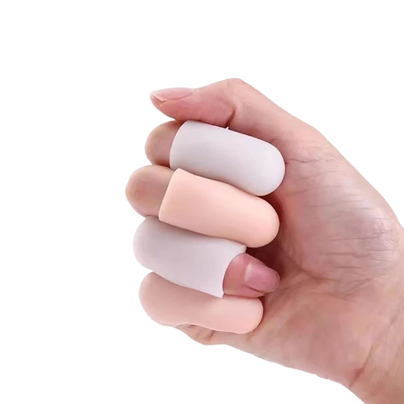 Description Picture 3 of itemNew 10Pcs Cooking Kitchen Tools Silicone Gel Tube Hand Bandage Finger Protector Anti-cut Heat Resistant Finger Sleeves
