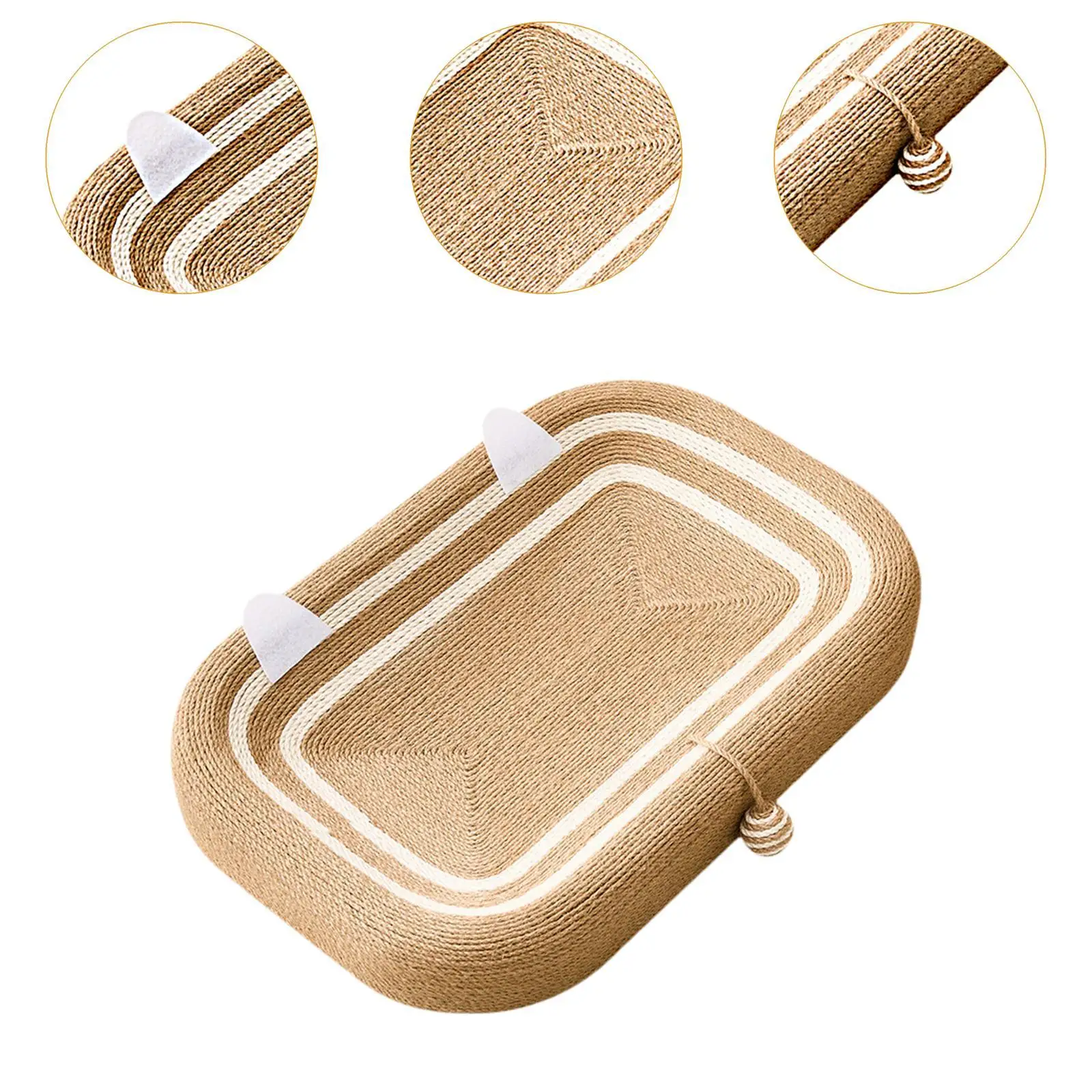 Cat Scratcher Scratching Board Oval Interactive Play Toy Furniture Protector Nest Basin for Couch Carpets Sofas Training Cat Scratcher Scratching Board Oval Interactive Play Toy Furniture Protector Nest Basin for Couch Carpets Sofas Training