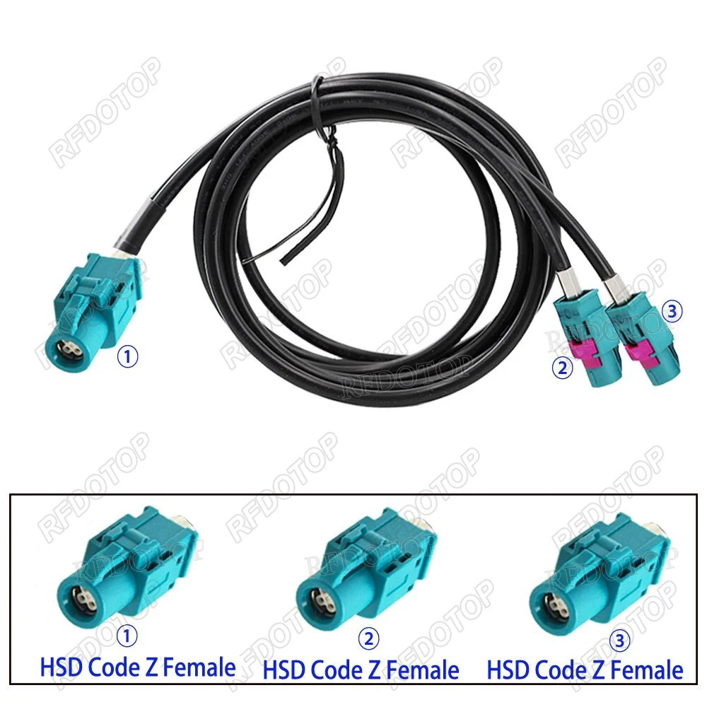 mais 2 conector femea linha de video fio 01