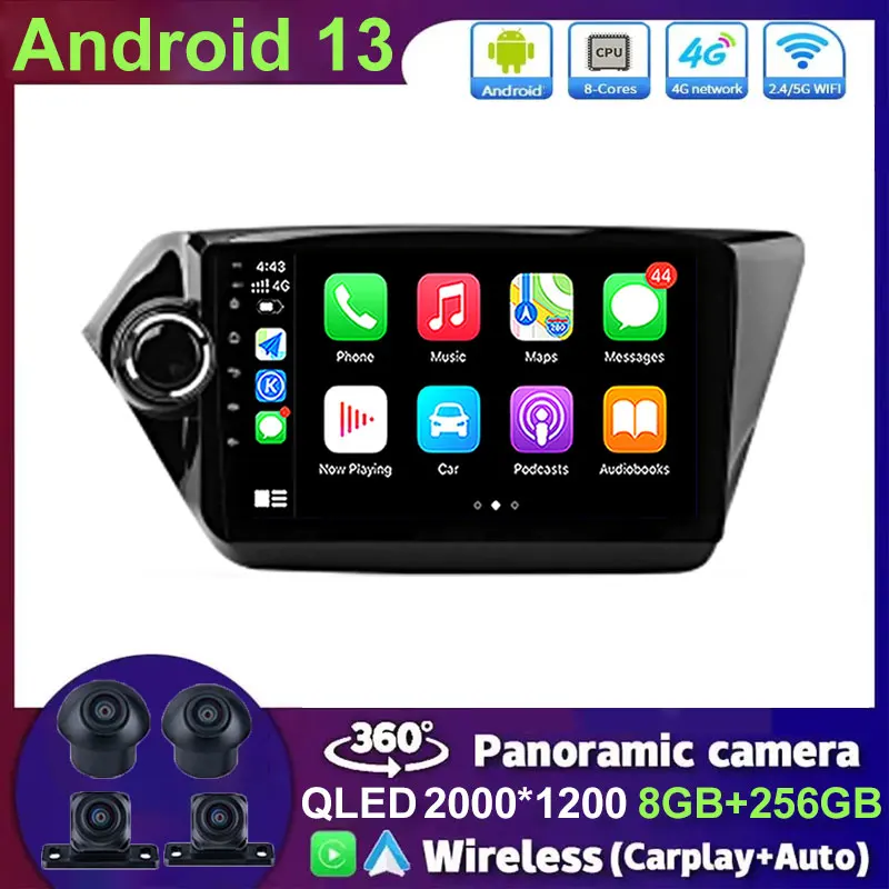 

Android 13 No 2din Dvd For Kia RIO 4 2016 - 2019 Car Radio Multimedia Video Player GPS Navigation
