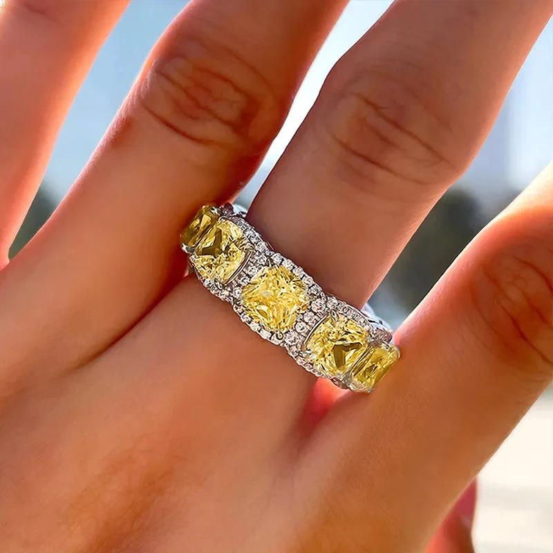 Cubic Zircon Rings Women Finger Accessories Wedding Party Female Jewelry finger ring wedding rings wedding ring jewelry accessories