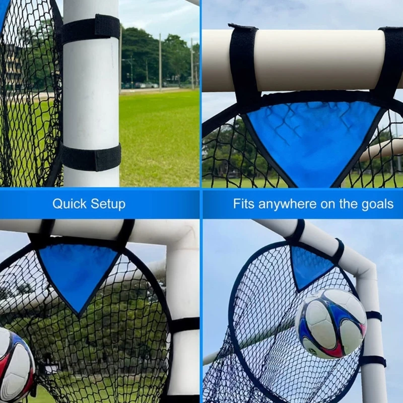 

Foldable Soccer Targets Net Portable Soccer Goal Targets Net Training Equipment for Shooting Accuracy Training Durable 57QC