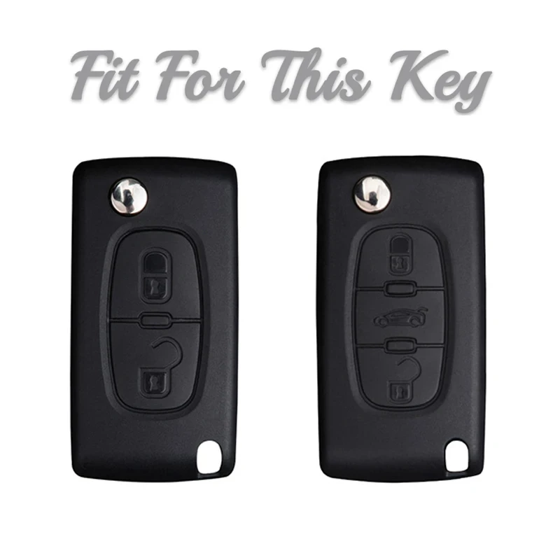 2 3 Button Car Key Case Cover Holder Shell for Peugeot 308 207 307 3008 5008 Fob for Citroen C2 C3 C4 C8 Keys Accessories