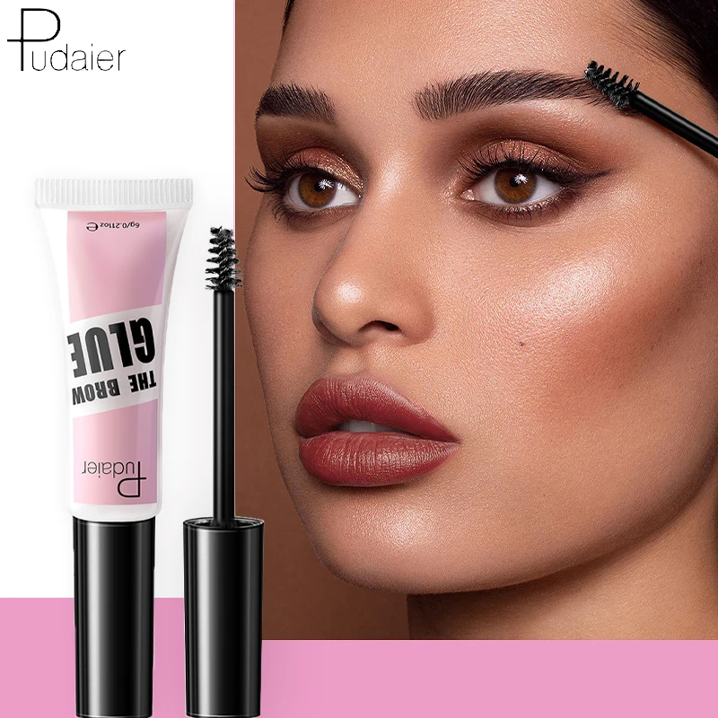 

Pudaier Eyebrow Setting Gel Waterproof Transparent Brow Setting Tint Wax Lasting Fast Drying 3D Wild Eyebrow Fixing Soap Makeup
