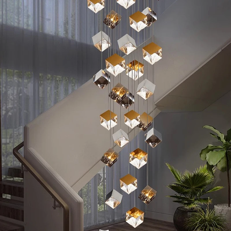 

Modern home decor led lights pendant light lamps forstaircase Chandeliers for living room hanging light indoor lighting