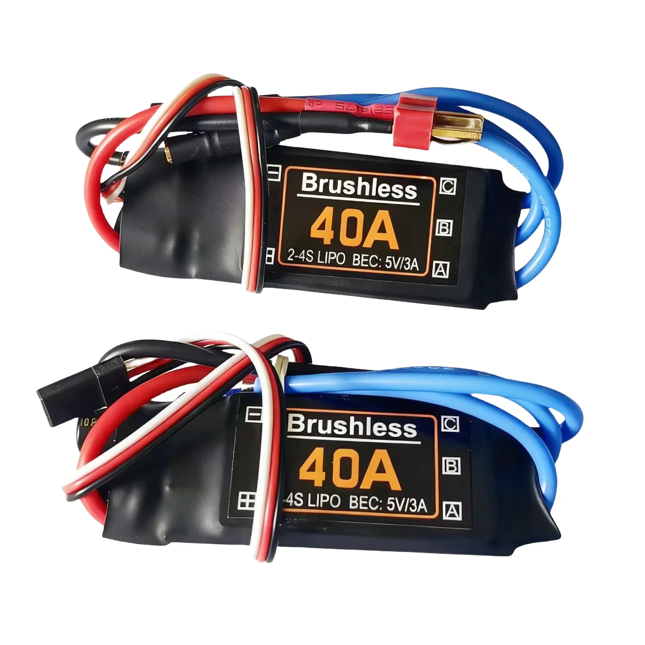 40A bürstenloser 40A ESC Geschwindigkeitsregler 2-4S mit 5V 3A UBEC für RC FPV Quadcopter RC Flugzeuge Hubschrauber