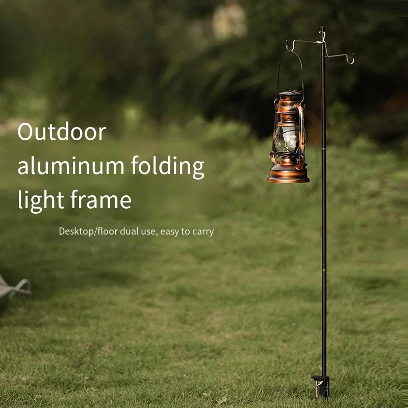 

Outdoor Aluminium Alloy Folding Light Stand,Detachable Storage Lightweight Light Stand,Portable Camping Light Stand,Camping Gear