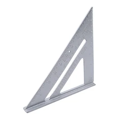 Precision 7 - Inch Aluminum Alloy Triangle Square Ruler (Silver)