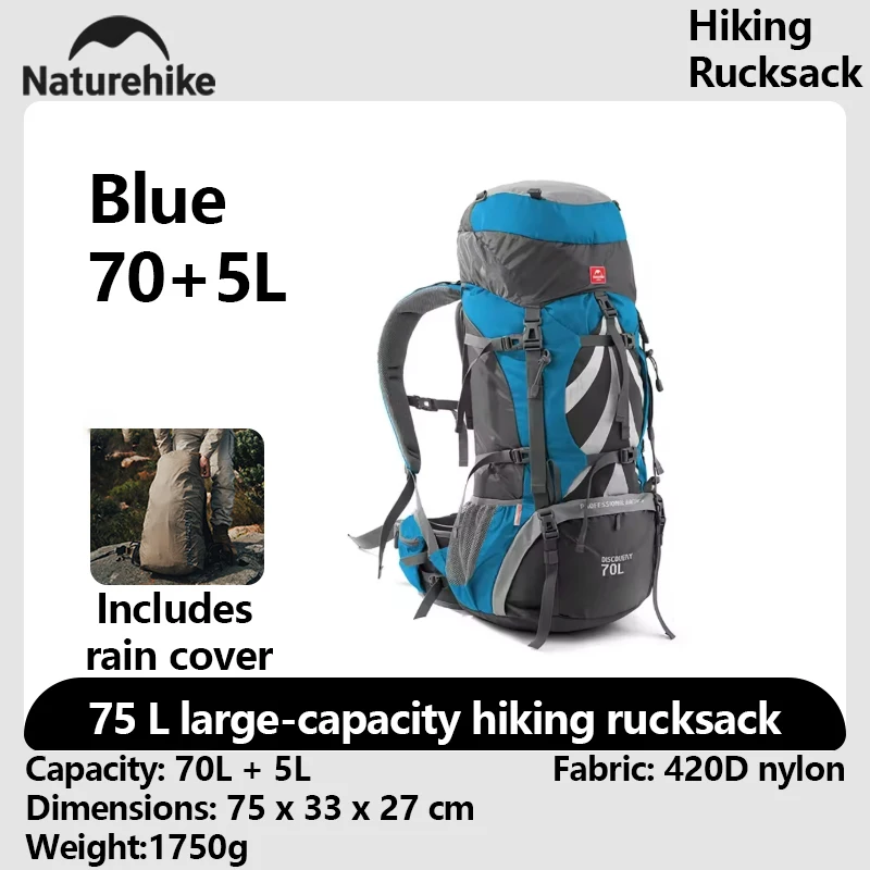 Naturehike 70L Hiking Backpacks Outdoor Large Capacity Naturehike 70L Hiking Backpacks Outdoor Large Capacity